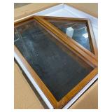 Large Burial Flag Display Case American Flag Solid Wood Display Case Fits a 5 X 9.5 Flag Folded Military Shadow Box Flag Display Case with Certificate Holder Walnut Finish