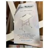 SIDUCAL Mobile Stand Up Desk, Laptop Desk with Wheels Storage Desk Home Office, Vintage Oak