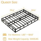 Retails for $109! 9 Inch Box Spring for Queen Bed, Heavy Duty Metal Box Spring Bed Base, Mattress Foundation, Easy Assembly, Noise Free, Black