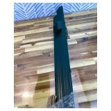 10 Pack Metal Fence Posts, 3ft Heavy Duty U-Post, Green Garden Stakes, No-Dig Post Anchors for Wire Fences, Temporary Fencing, Electric Fence, and Corner Support