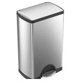 Retails for $130! simplehuman 38 Liter / 10 Gallon Rectangular Kitchen Step Trash Can, Brushed Stainless Steel