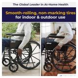 Retails for $131! Drive Medical Silver Sport 1 Wheelchair with Full Arms and Swing Away Removable Footrest