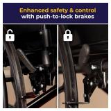 Retails for $131! Drive Medical Silver Sport 1 Wheelchair with Full Arms and Swing Away Removable Footrest