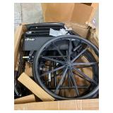 Retails for $131! Drive Medical Silver Sport 1 Wheelchair with Full Arms and Swing Away Removable Footrest