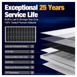 Retails for $135! SOLPERK 100W Solar Battery Charger Solar Battery Maintainer + Upgrade 10A MPPT Charge Controller + Adjustable Mount Bracket for Car RV Boat Motorcycle 12V Waterproof Solar Panel Kit 