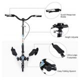 Retails for $140! 3 Wheel Foldable Scooter Swing Scooter Tri Slider Kick Wiggle Scooters Push Drifting with Adjustable Handle for Boys/Girl/Adult Age 8 Years Old and Up