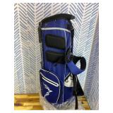 Lightweight Golf Stand Bag with 4-Way Full-Length Divider, Foldable Base & Dual Straps
