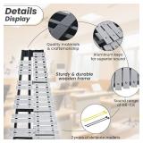 30 Notes Collapsible Glockenspiel Xylophone, Percussion Instrument Kit for Adult and Kid, Professional Bell Kit for Beginner, Includes 2 Mallets and Carrying Bag