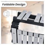 30 Notes Collapsible Glockenspiel Xylophone, Percussion Instrument Kit for Adult and Kid, Professional Bell Kit for Beginner, Includes 2 Mallets and Carrying Bag