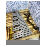 30 Notes Collapsible Glockenspiel Xylophone, Percussion Instrument Kit for Adult and Kid, Professional Bell Kit for Beginner, Includes 2 Mallets and Carrying Bag