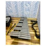 30 Notes Collapsible Glockenspiel Xylophone, Percussion Instrument Kit for Adult and Kid, Professional Bell Kit for Beginner, Includes 2 Mallets and Carrying Bag