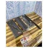 3 Tier Black Countertop Height Adjustable Metal Spice Organizer for Cabinet or Kitchen Standing Storage Shelf