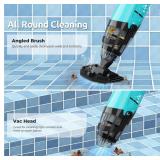 Cordless Pool Vacuum Cleaner for Above Ground Pool & In Ground Rechargeable Pool Vacuum Cleaner - 90 Mins Runtime, Spa Vacuum for Hot Tub- Fast 3H Charge (Green)