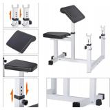 ANT MARCH Preacher Curl Weight Bench Seated Arm Isolated Barbell Dumbbell Biceps Station Home Gym Max load 450lLBS