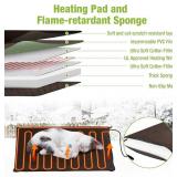 GUTINNEEN Outdoor Cat House, Heated and Insulated Cat Shelter for Winter, Weatherproof Cat Condo with Adjustable Temperature and Time, Feral Cat Patio with Escape Door (1 Set)