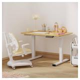 Small Adjustable Stand Up Desk for Children,One-Piece Standing Desk 31.5 x 19.7 Inch, Home Office Desk Computer Workstation, Maple