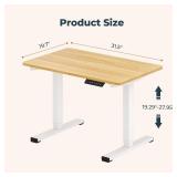 Small Adjustable Stand Up Desk for Children,One-Piece Standing Desk 31.5 x 19.7 Inch, Home Office Desk Computer Workstation, Maple