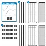 4-Shelf Adjustable Metal Shelf Wire Shelving Unit Storage Rack Display Shelf for Office,Kitchen,Bedroom,Bathroom,Laundry,Pantry Basement,Garage(Black,36" L x 14" W x 54" H)