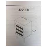 Rattan Nightstand with Charging Station USB Port Led Lights and 3 Storage Drawers, Bedroom Furniture Night Stand Bedside Table Bed Side Table End Table Sofa Table (1 Pack)