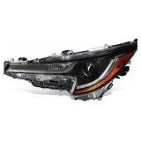 Retails for $123! Auto Dynasty LED Projector Headlight Lamp Compatible with Toyota Corolla Sedan Base/L/LE 2020-2024, Driver Left Side, Black Housing Amber Corner