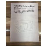 FLEXIMOUNTS 110 QT Stackable Storage Bins With Lids, Collapsible Plastic Storage Bins With Doors and Built-in Wheels For Home Dorm Closet Organizers and Storage, 3 Pack Cubes, Milky White