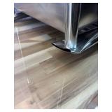 Retails for $208! 35.8 Inch Stainless Steel Kitchen Sink, 201 Stainless Steel Freestanding Sink with Pull Down Tap, Undermount Single Basin & Adjustable Feet for Home/Commercial Use (Silver)