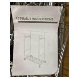 Retails for $117! Raybee Clothes Rack Load 630LBS, Heavy Duty Clothes Rack, Rolling Clothing Racks for Hanging Clothes with Wheels, Adjustable & Commercial Garment Rack, 22" D x 75" W x 68" H