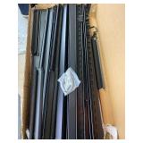 5-Tier Metal Boltless Storage Shelving in Black/Wooden