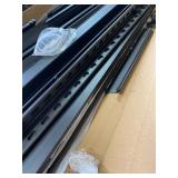 5-Tier Metal Boltless Storage Shelving in Black/Wooden