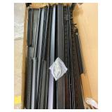 5-Tier Metal Boltless Storage Shelving in Black/Wooden