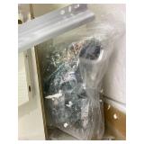 Retails for $170! Aheaplus Closet System, 4-9Ft Closet Organizer with 4 Wooden Drawers, Wood Closet Organizer System with Tower, Walk-in Closet Organizer Wardrobe Clothes Rack with 4 Hanging Rods, Gar