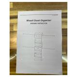 Retails for $170! Aheaplus Closet System, 4-9Ft Closet Organizer with 4 Wooden Drawers, Wood Closet Organizer System with Tower, Walk-in Closet Organizer Wardrobe Clothes Rack with 4 Hanging Rods, Gar