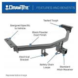 Retails for $234! Draw-Tite 76310 Class 4 Trailer Hitch, 2 Inch Square Receiver, Compatible with 2020-2026 Jeep Gladiator.
