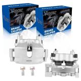 Retails for $150! Front Left & Right Brake Calipers w/Brackets 18-B4974 & 18-B4975 Compatible with Ford F-150 2005 2009, for Lincoln Mark LT 2006 2008 5L3Z2001AA, 5L3Z2B121AA, 6L3Z2001A, 6L3Z2B121AA,6