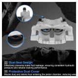 Retails for $150! Front Left & Right Brake Calipers w/Brackets 18-B4974 & 18-B4975 Compatible with Ford F-150 2005 2009, for Lincoln Mark LT 2006 2008 5L3Z2001AA, 5L3Z2B121AA, 6L3Z2001A, 6L3Z2B121AA,6