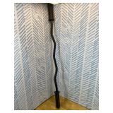 TEEMOO Olympic EZ Curl Barbell Bar, 47" Curl Bar with 2 Spring Collars, Curling bar for Weight Lifting, Squat, Hip Thrusts, Biceps, 500lb Weight Capacity, E-Coat Finish for 2 inch Weight Plates (Black