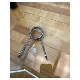 TEEMOO Olympic EZ Curl Barbell Bar, 47" Curl Bar with 2 Spring Collars, Curling bar for Weight Lifting, Squat, Hip Thrusts, Biceps, 500lb Weight Capacity, E-Coat Finish for 2 inch Weight Plates (Black