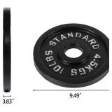 2" Olympic Grip Plates with 3-Handle Design | 2.5-45LB Rubber Encased Iron Weight Set & Pairs | Low-Noise, Floor Safe for Home Gym, Deadlift & Dumbbell