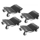 Retails for $107! VEVOR Car Wheel Dolly, 6000 lbs/2722 kg Car Moving Cart with Brakes, Set of 4 Piece, Heavy-Duty Vehicle Dolly, Moving Cars, Trucks, Trailers, Motorcycles, and Boats