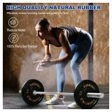 BalanceFrom Olympic Bumper Plate Weight Plate with Steel Hub, Black, 15 lbs Single