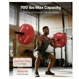 Retails for $109! VEVOR 6FT Barbell Bar, Fits 2-Inch Weight Plates, Barbell Bar with Knurled Grip for Strength Training, Weightlifting, Squat, Deadlift, Bench Press, Curl, Overhead Press, 700lbs/317kg