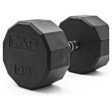 CAP Barbell Coated Hex Dumbbell Weight - Single | 10-120 lbs | Multiple Options