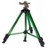 Biswing Impact Sprinkler Head on Tripod Base, Heavy Duty Lawn Sprinklers, 360 Degree Large Area Irrigation, Metal Sprinkler Nozzle & Solid Alloy Metal Extension Legs Flip Locks, 1 Pack