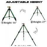 Biswing Impact Sprinkler Head on Tripod Base, Heavy Duty Lawn Sprinklers, 360 Degree Large Area Irrigation, Metal Sprinkler Nozzle & Solid Alloy Metal Extension Legs Flip Locks, 1 Pack