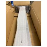 Heavy Duty Mailbox Post, 43" Surface Mounting Post for Use with Mailbox (Black)