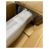 Heavy Duty Mailbox Post, 43" Surface Mounting Post for Use with Mailbox (Black)