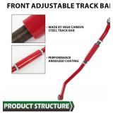 GRAND ORANGE Front Adjustable Track Bar 2-6 Lift Red Compatible with Dodge Ram 2500 3500 2WD & 4WD 2003-2013, 2"-6" Lift Adjustable Track Bar Rod with Bushings