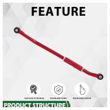 GRAND ORANGE Front Adjustable Track Bar 2-6 Lift Red Compatible with Dodge Ram 2500 3500 2WD & 4WD 2003-2013, 2"-6" Lift Adjustable Track Bar Rod with Bushings