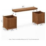 Retails for $109! Furinno TIOMAN Planter Box with Bench, Hardwood Flower Box with Seat, Cube Garden Box, in Teak Oil, Outdoor Indoor, Garden, Patio, Balcony, Natural