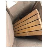 Retails for $109! Furinno TIOMAN Planter Box with Bench, Hardwood Flower Box with Seat, Cube Garden Box, in Teak Oil, Outdoor Indoor, Garden, Patio, Balcony, Natural